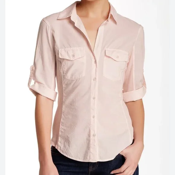 James Perse Sheer Slub Side Panel Size 3 Minimalist Quiet Luxury Casual Normcore - Picture 13 of 13